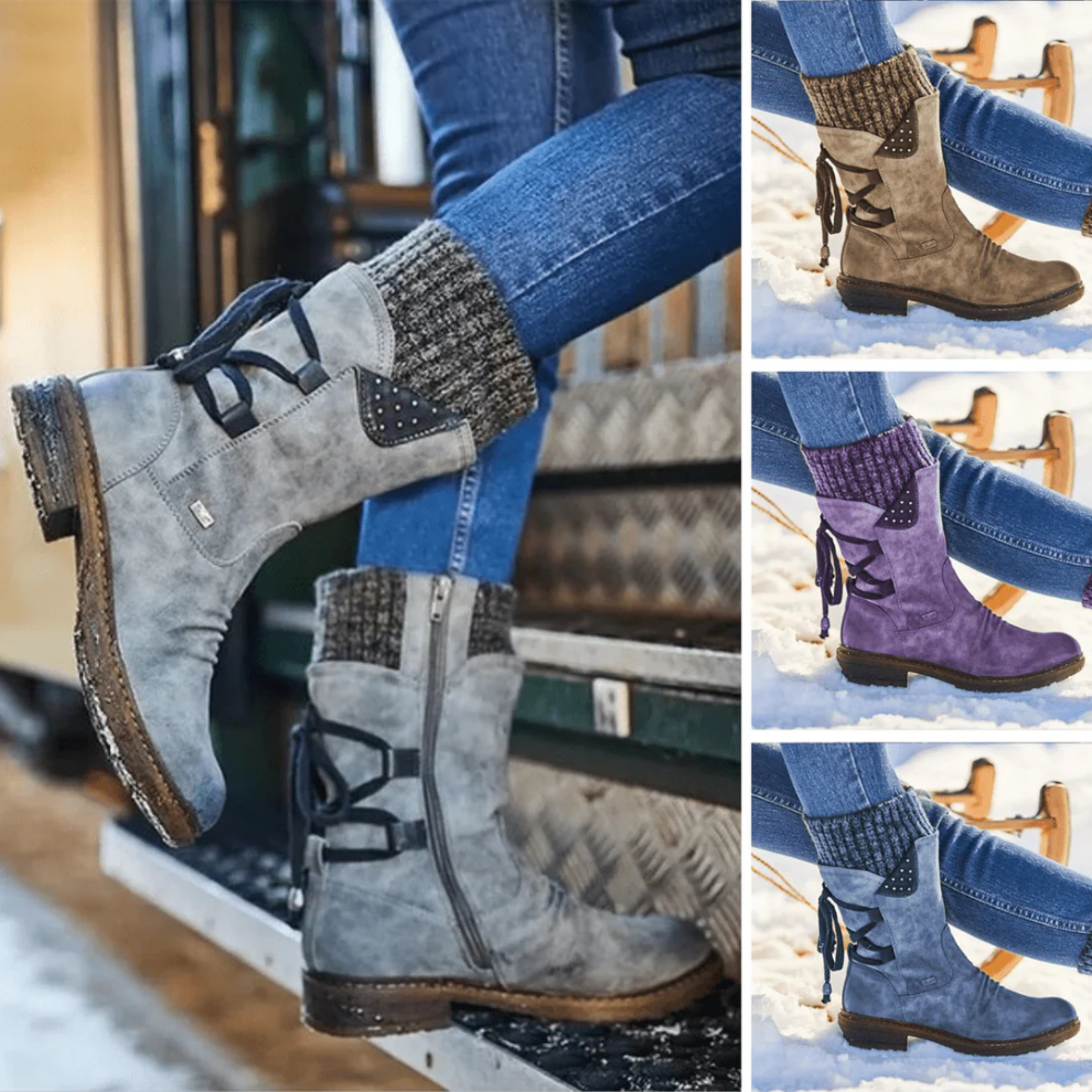 Gezellige kuithoge snowboots voor wintercomfort voor dames