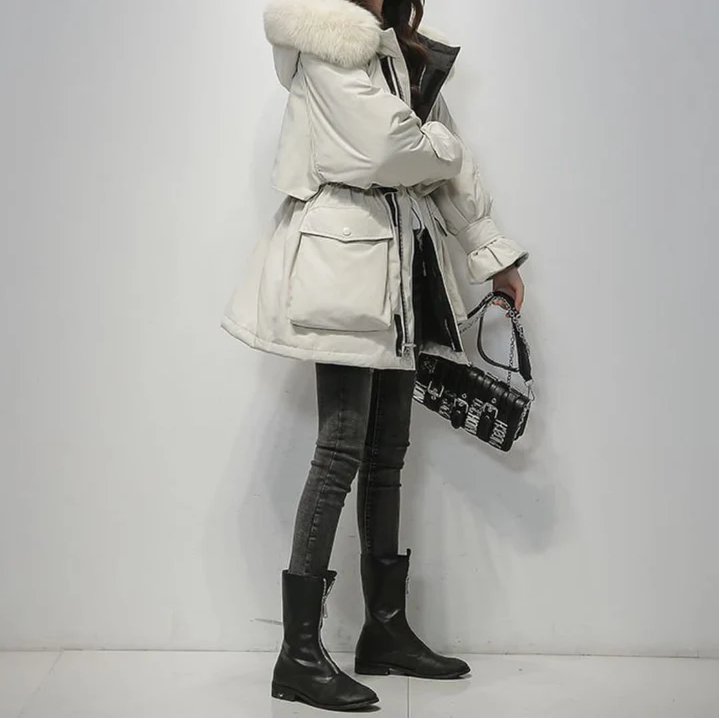 North fay winterparka met bont voor dames