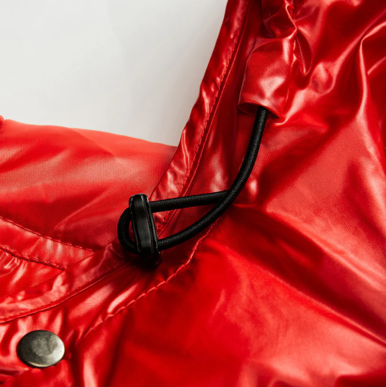 Donsjack glanzend zwart