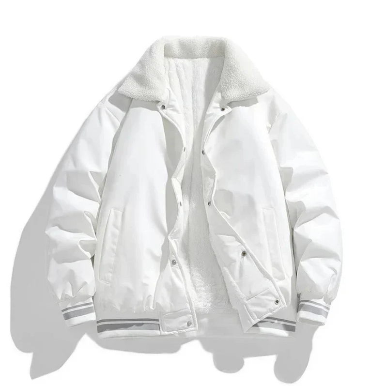 Kiril | robuuste, warme winterjas voor heren met sherpa-kraag