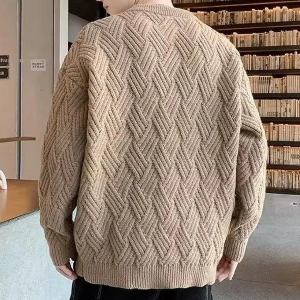 Kronid - trendy en losse gebreide herentrui