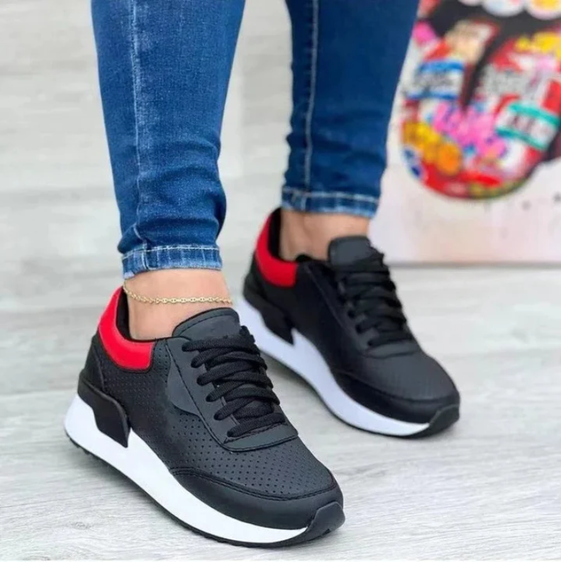 Darja | driekleurige damessneakers met modern design - sneakers