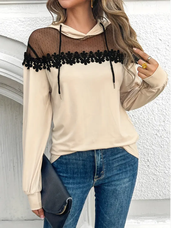 Ila - elegante mesh-hoodie