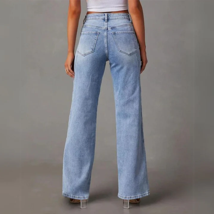 Amares | denim uitlopende jeans