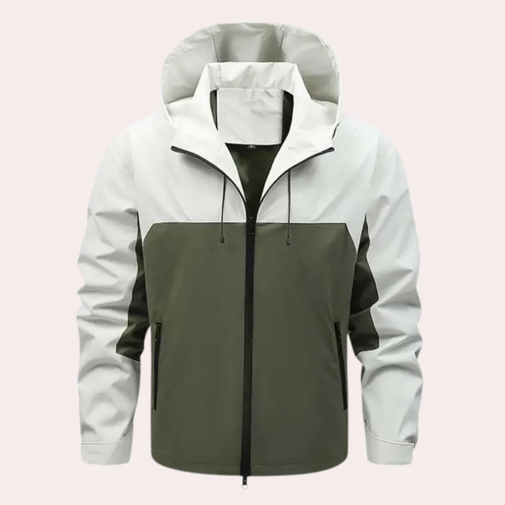 Casual windjack met capuchon voor heren