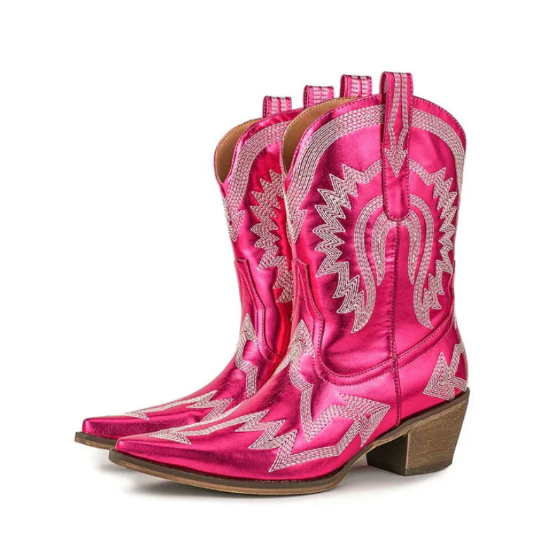 Sinaa | klassieke westerse leren cowboylaarzen voor dames
