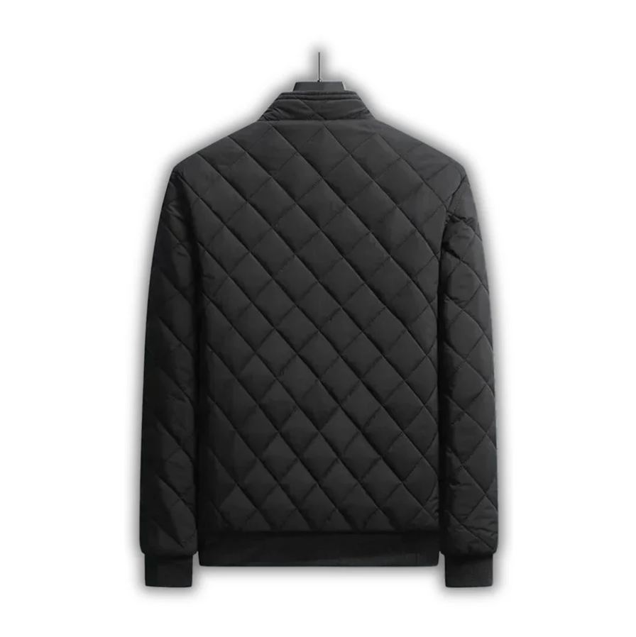 Gewatteerde herenjas met fleecevoering