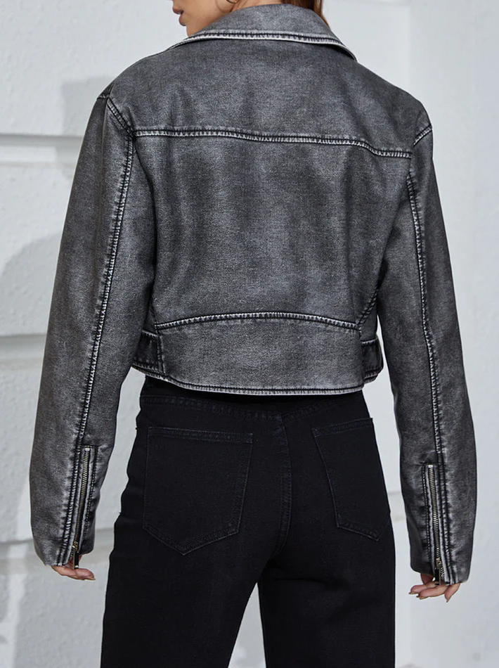 Lucie - chique leren jack voor dames