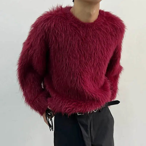 Frank - luxe effen trui met lange mouwen