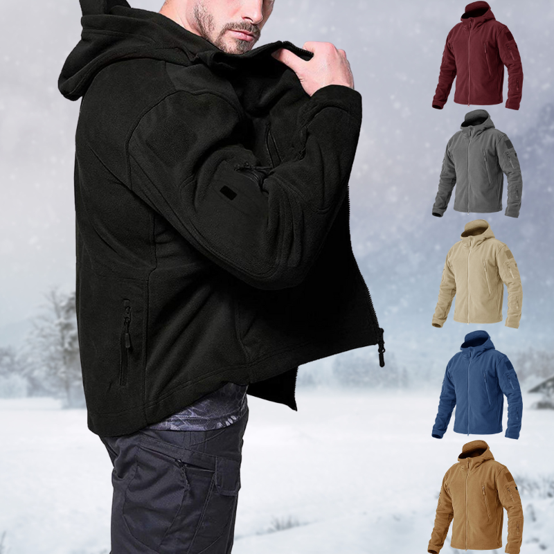 Winddichte outdoor herren fleecejacke