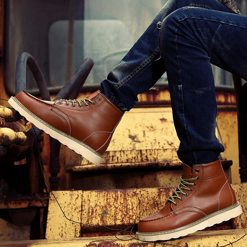 Retro winterlaarzen voor mannen | warm & robuust