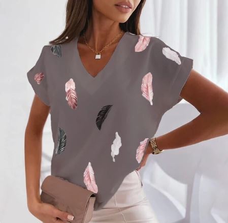 Afrika - fashion t-shirt met v-hals