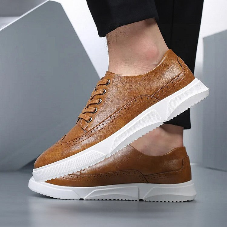 Elegante leren herensneakers voor smart-casual gelegenheden