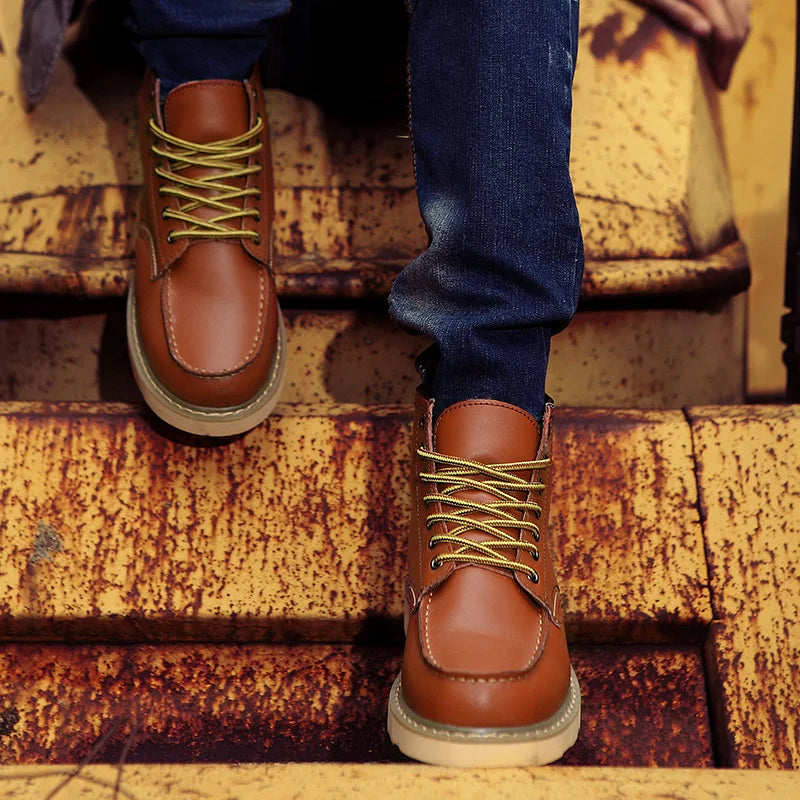 Retro winterlaarzen voor mannen | warm & robuust