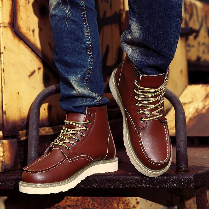 Retro winterlaarzen voor mannen | warm & robuust