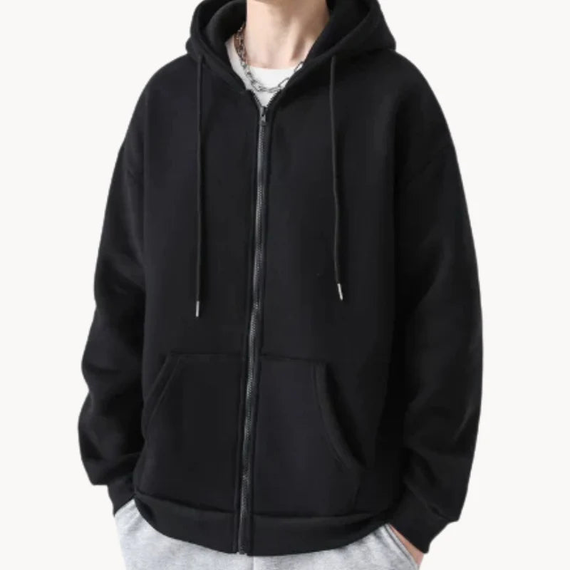 Nuno - casual herenhoodie met relaxte pasvorm