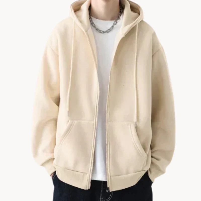 Nuno - casual herenhoodie met relaxte pasvorm