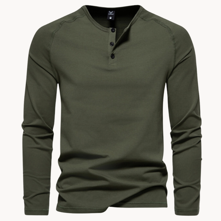 Gabriel | exclusief heren-t-shirt met knoopsluiting