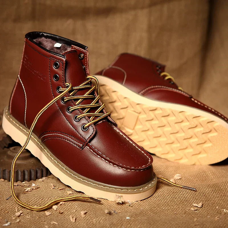 Retro winterlaarzen voor mannen | warm & robuust