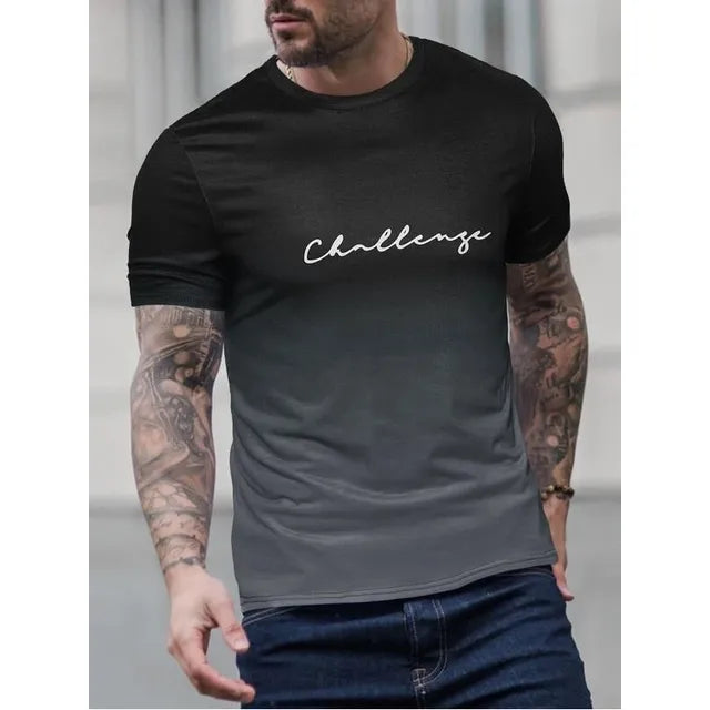 Olympia - vintage heren t-shirt met kleurverloop