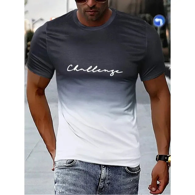 Olympia - vintage heren t-shirt met kleurverloop