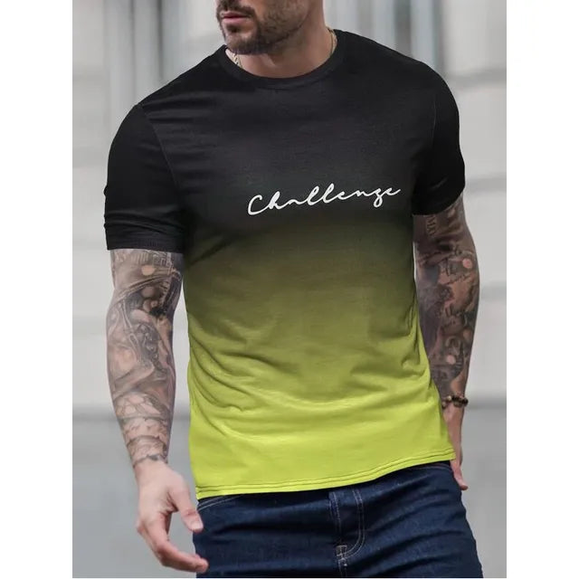 Olympia - vintage heren t-shirt met kleurverloop