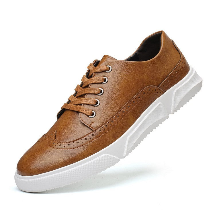 Elegante leren herensneakers voor smart-casual gelegenheden