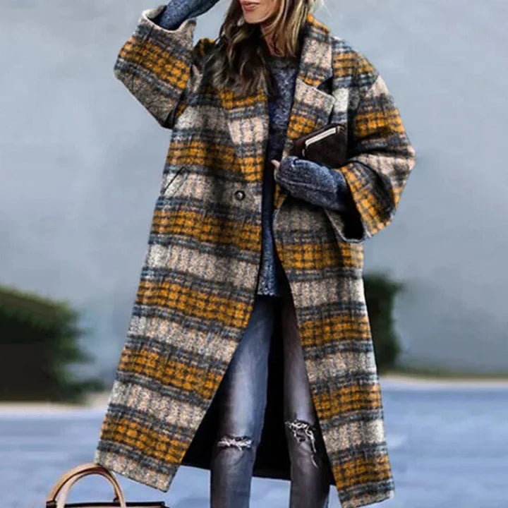 Wollen jas - oversized - lang - damesjas - winterjas