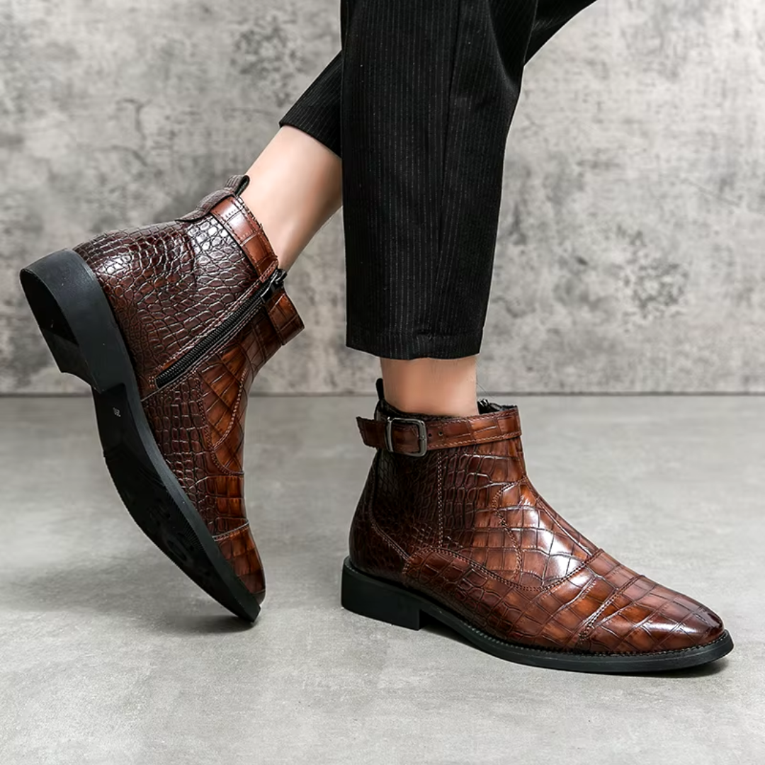 Elegante leren chelsea boots voor heren