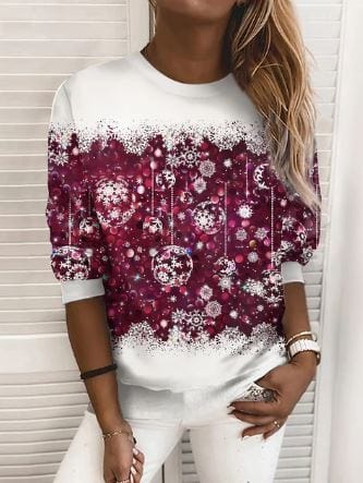 Aira - elegant kerstsweatshirt