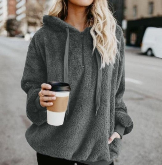 Hilanie | warme donzige hoodie