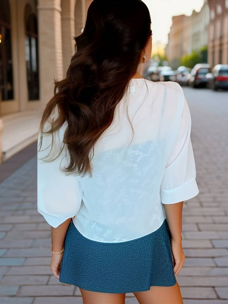 Floris | elegante open damesblouse