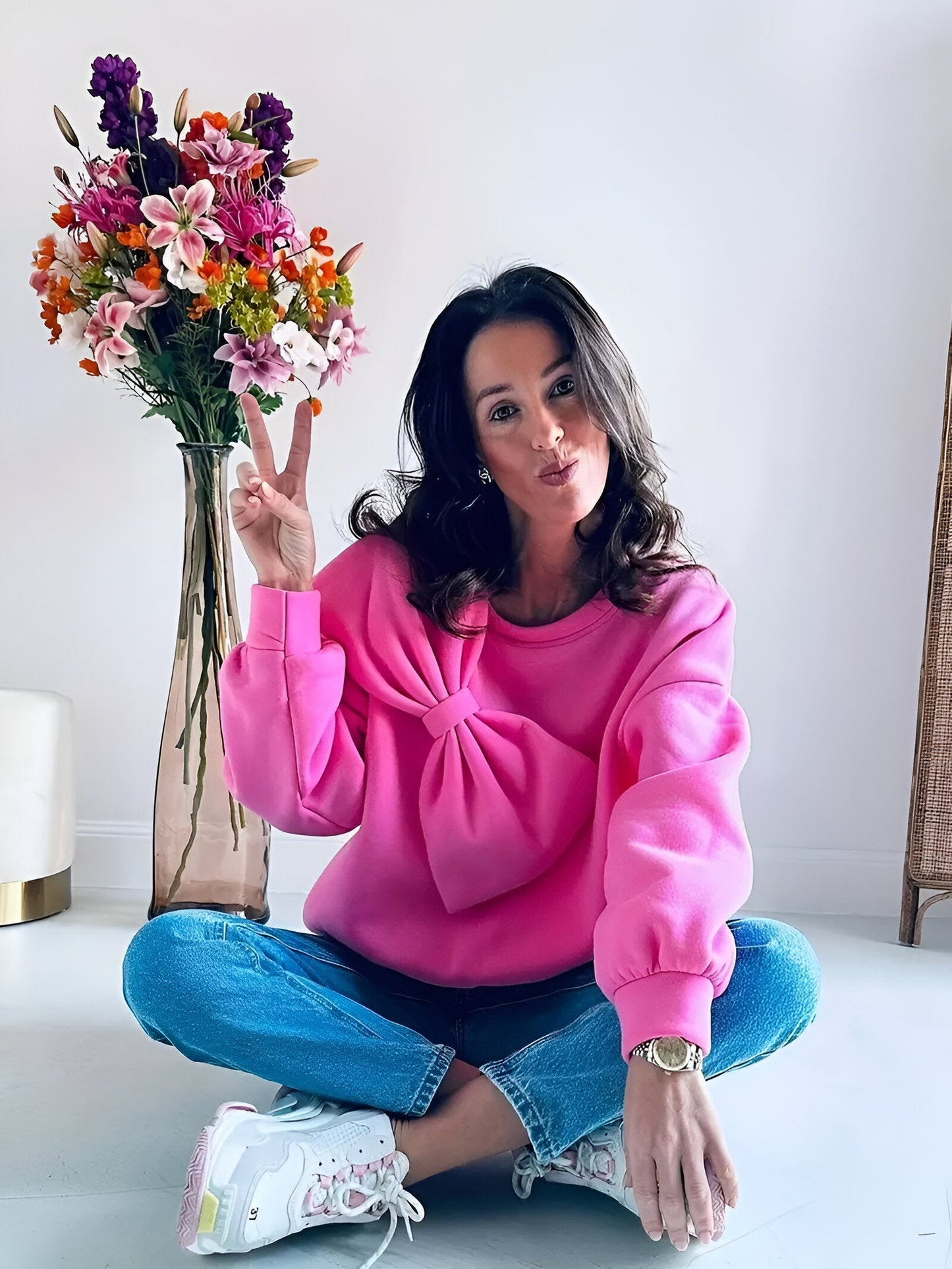 Neysha | stijlvolle sweater met grote strik