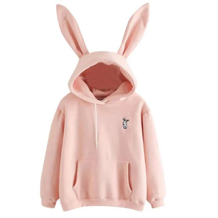 Pera - dames sweatshirt met capuchon en konijnenoren