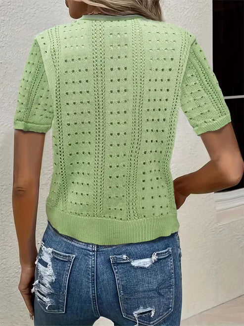 Mona | veelzijdig comfort, elegant vest met V-hals voor dames