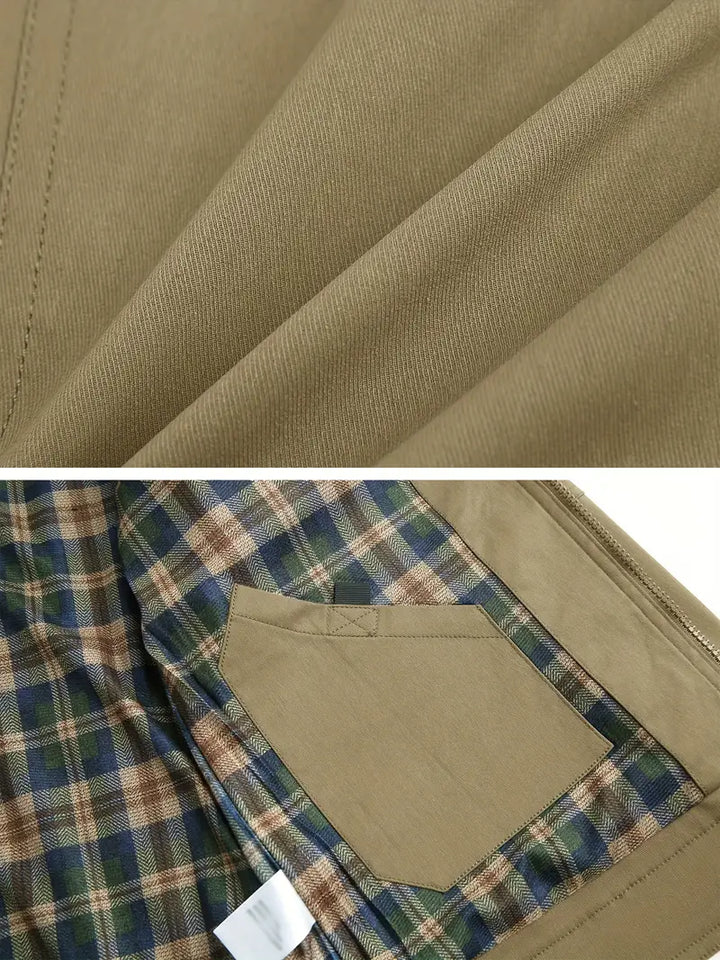 Robuust en weerbestendig heren outdoorjack van nylon