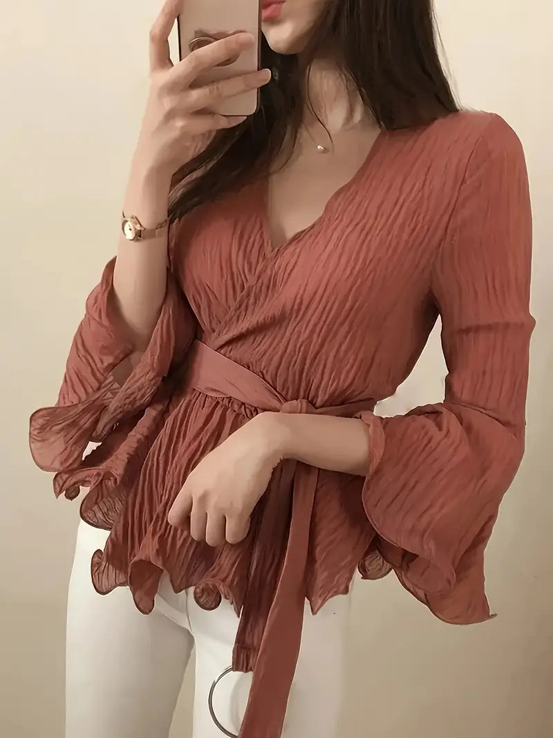 Ohna - chique wikkelblouse