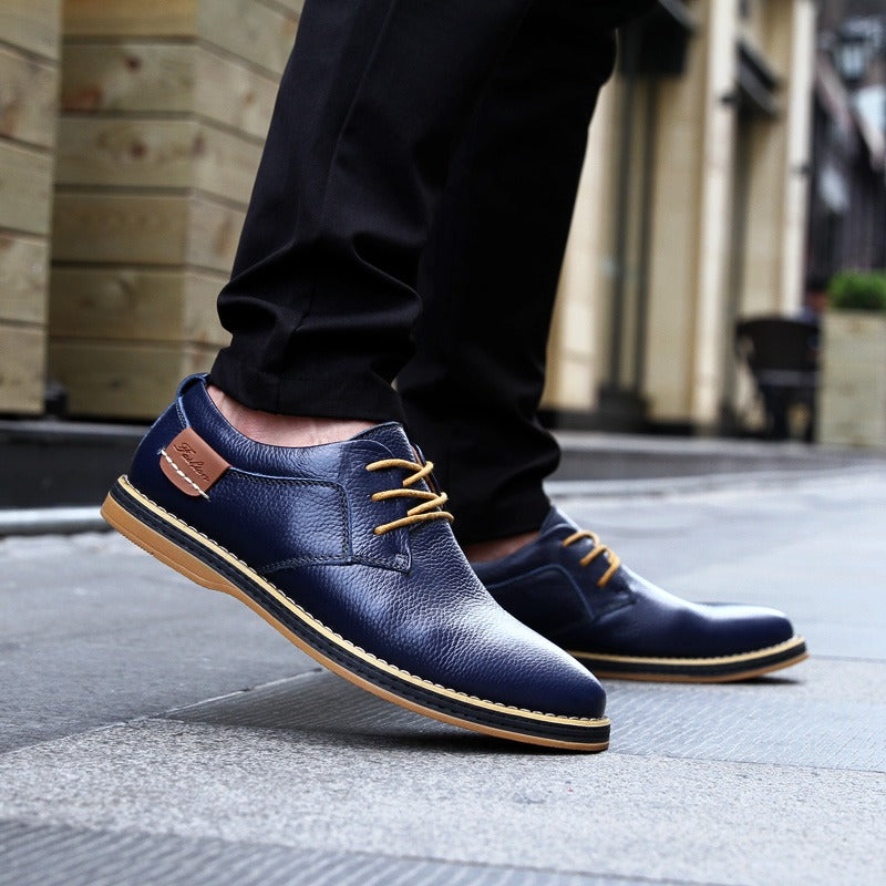 Hoge kwaliteit leren oxford herenschoenen in diverse kleuren