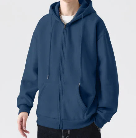 Nuno - casual herenhoodie met relaxte pasvorm