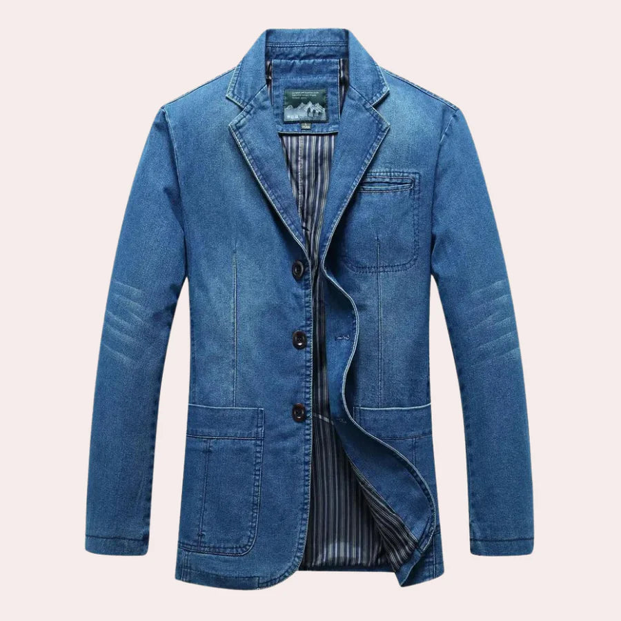 Logan - stijlvolle klassieke denimblazer voor de moderne man