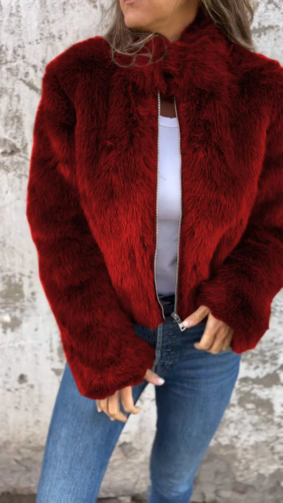 Hoop - luxe fur comfort damesjas