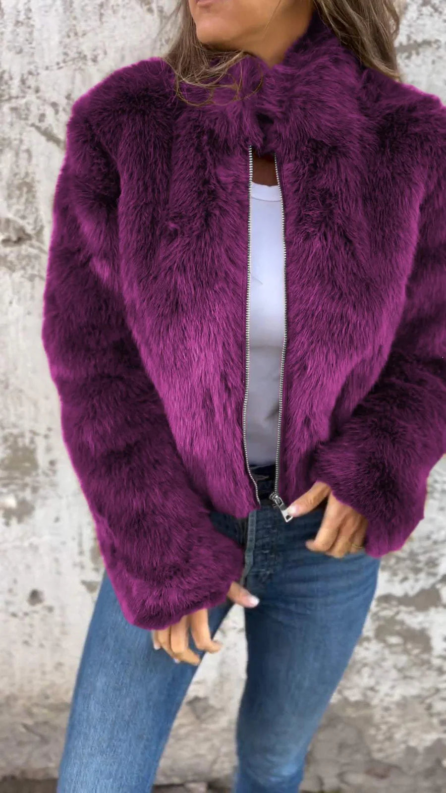 Hoop - luxe fur comfort damesjas