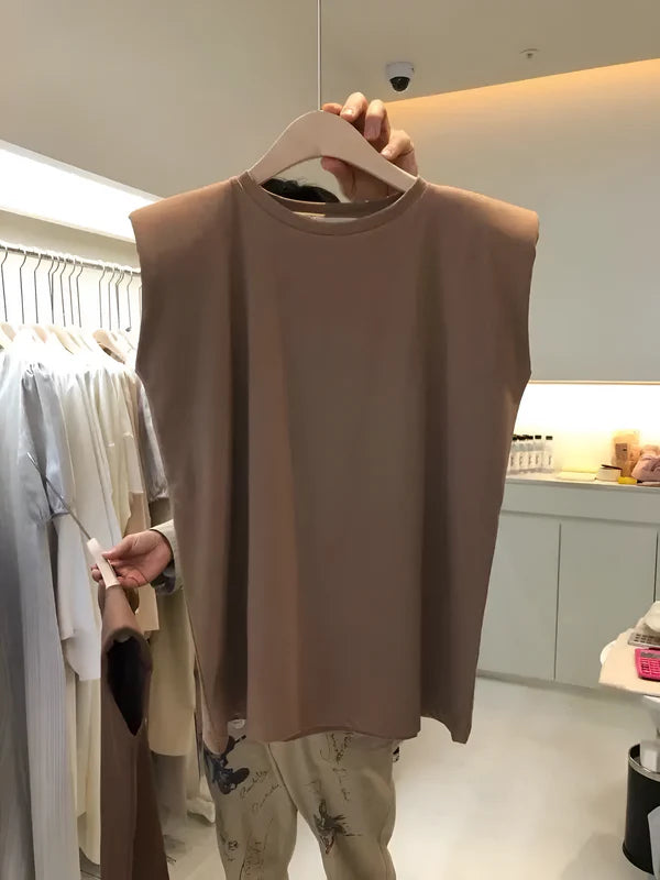 Mika - elegante mouwloze tanktop voor onderweg