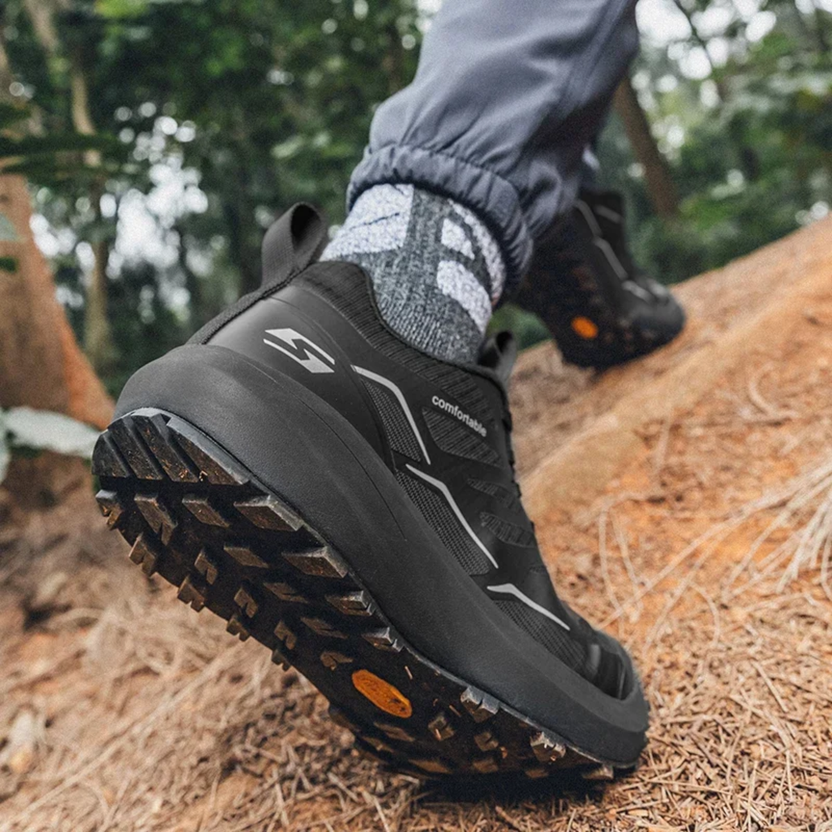 Comfortabele wandelschoenen voor heren met steunzolen