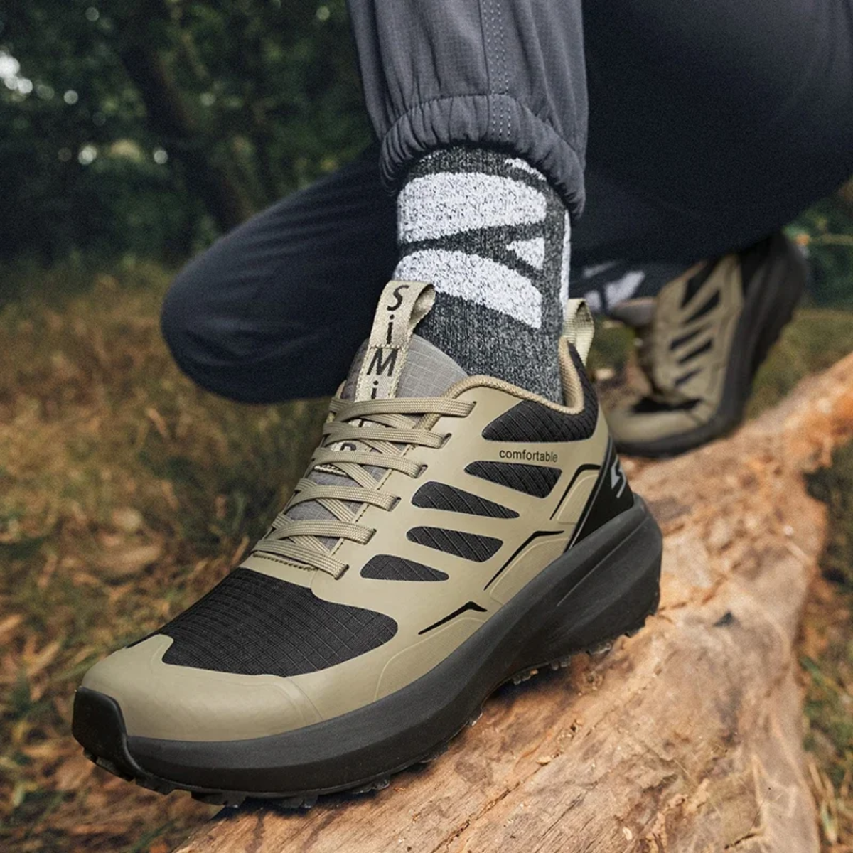 Comfortabele wandelschoenen voor heren met steunzolen