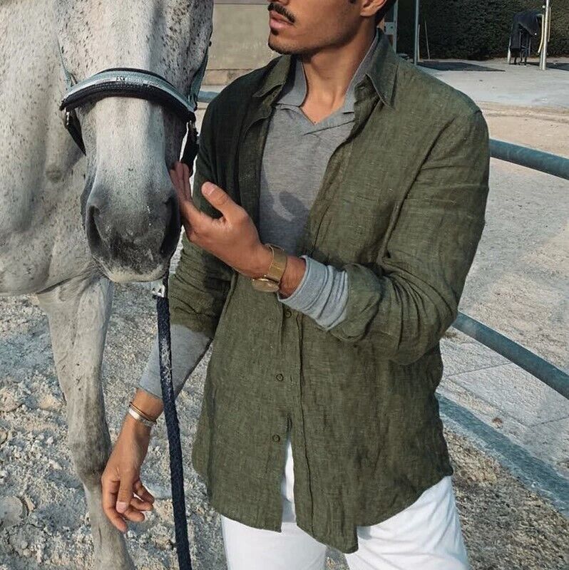 Coen - casual overhemden van katoen en linnen