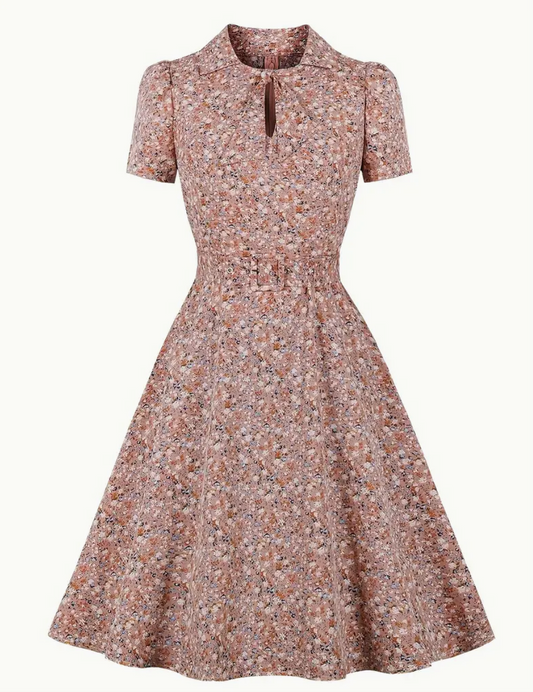Retro chic  - prachtig vintage polka jurkje voor lente/zomer