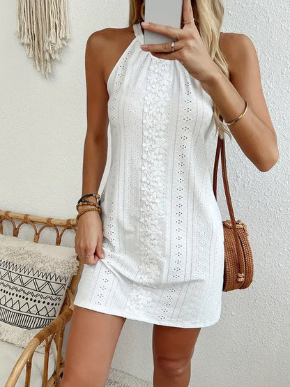 Alyssa | stijlvolle zwarte halterjurk