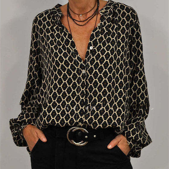 Beata - elegante damesblouse v-hals