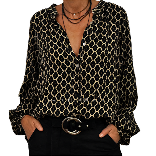 Beata - elegante damesblouse met V-hals